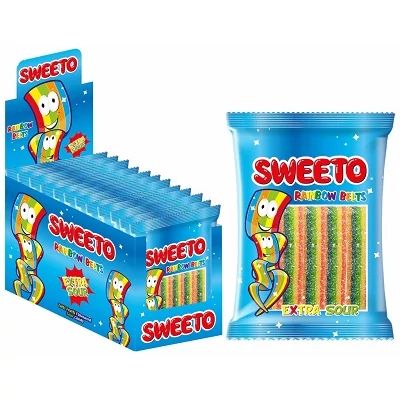 Sweeto 80G Rainbow Belts Extra Sour
