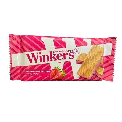 Winkers 45G eper ízű krémmel töltött ostya