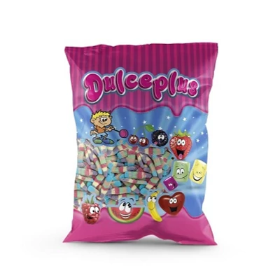Dulceplus 1Kg Multicolour Bottles -Vegyes Gyümölcs Ízű Gumicukor (17019)