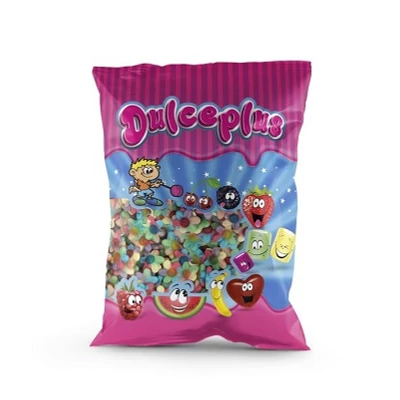 Dulceplus 1Kg Multicolour Flowers -Vegyes Gyümölcs Ízű Gumicukor (17021)