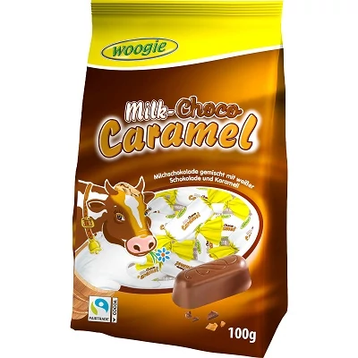 Woogie 100G Caramel Pralines with Milk and White Chocolate (95808)