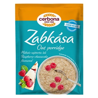 Cerbona Zabkása 50G Málna- Sajttorta ízű