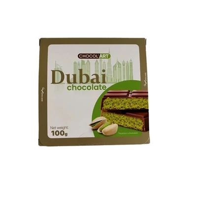 Chocolart 100G Dubai Töltött Táblás Tejcsokoládé