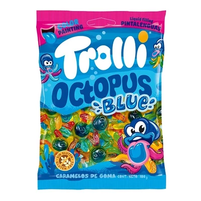 Trolli 100G Octopus Blue