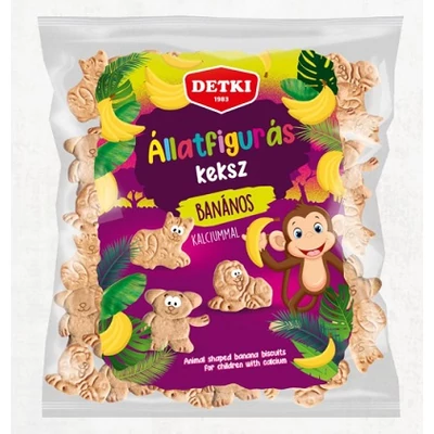 Detki 160G Állatfigurás Banános Háztartási keksz 