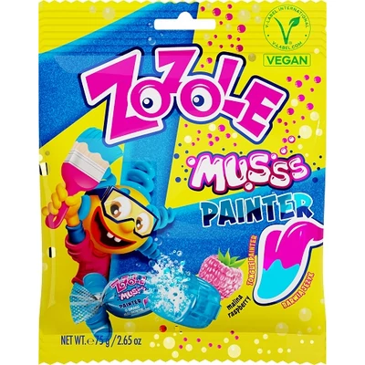 Zozole 75G Musss Kék nyelvfestős málna ízű cukorka