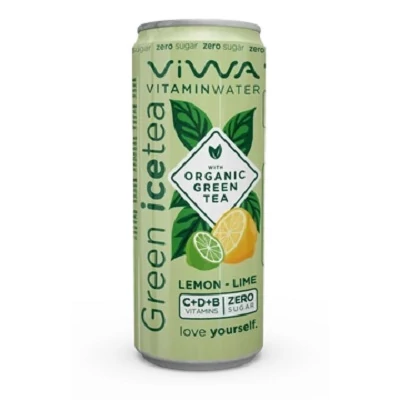 Viwa 330ML  Vitaminwater Green IceTea Lemon Zero sugar (DRS)
