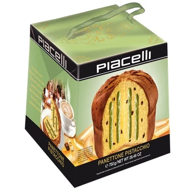 Piacelli Panettone 750G with Chocolate Chips and Pistachios (96633)