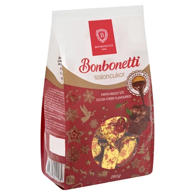 Szaloncukor 280G Bonbonetti Kakaó-Meggy Mártott