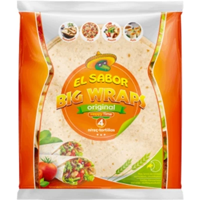 El Sabor 245G Big Wrap - Tortilla lap 25cm (4db)