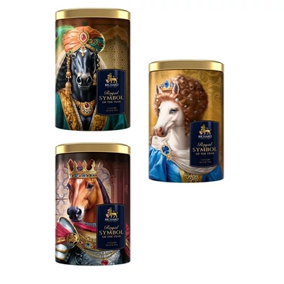 Richard Royal 80G "Royal Symbol Of The Year" - Fekete Szálas Tea Fémdobozban