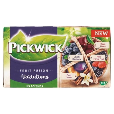 Pickwick Tea 38,75G Fruit Variations I. Kék (új) Forest, Blueberry, Plum-Van-Cinna, Cher