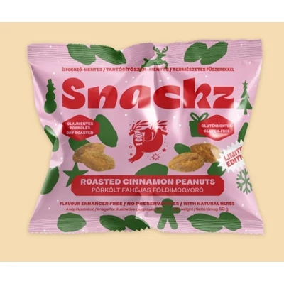 Snackz 50G Pörkölt Fahéjas Földimogyoró SNAC0008
