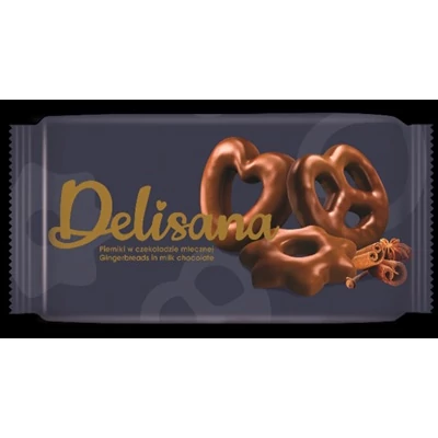 Delisana 400g Mézeskalács Puszedli Perec Tejcsokis Bevonattal 