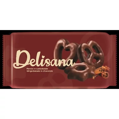 Delisana 400g Mézeskalács Puszedli Perec Étcsokis Bevonattal 