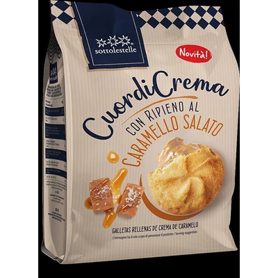 Sottolestelle 200G Bio Sós Karamell Krémmel Töltött Keksz