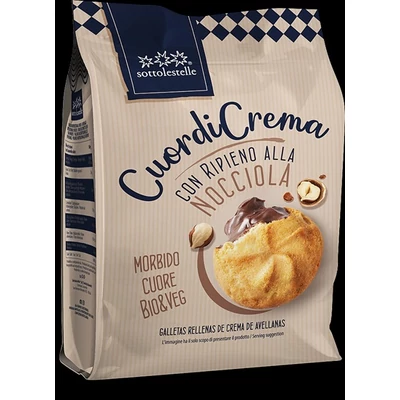 Sottolestelle 200G Bio Mogyorókrémmel Töltött Keksz