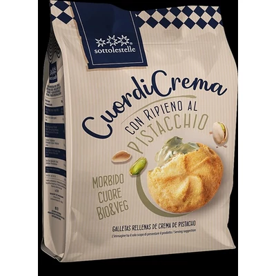 Sottolestelle 200G Bio Pisztáciakrémmel Töltött Keksz