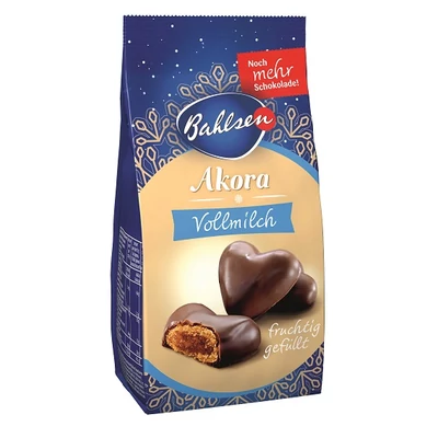 Bahlsen Akora 150G Szívpuszedli Tejcsokoládés 
