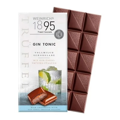 Weinrichs 1895 Chocolate 100G Gin-Tonic ízű Töltött Tábla