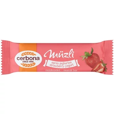 Cerbona Müzliszelet 20G Eper-Joghurt