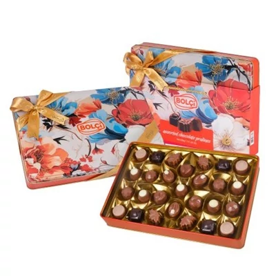 Bolci 250G Orange Floral Fémdobozos ECH347