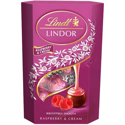 Lindt Lindor 200G Raspberry&Cream (660574)