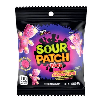 Sour Patch 87G Kids Glow Ups Strawberry Watermelon