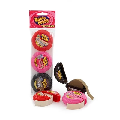 Hubba Bubba 168G Bubble Gum Tape Travel Pack (3*56G)
