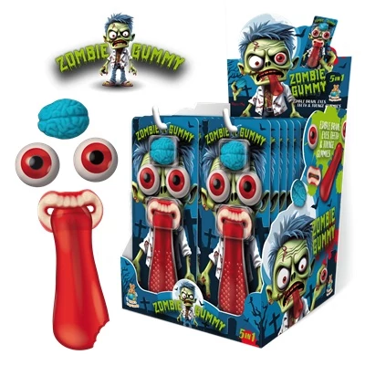 Zombie Gummy - Gumicukor szem, nyelv, gumi foggal 28G (1062)