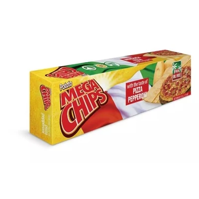 Mega Chips 50G Pizza és Pepperoni ízű chips 