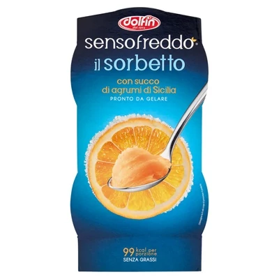 Dolfin Sensofreddo Sorbetto Citrus Fruit of Sicily 2*100ML DOSE0010