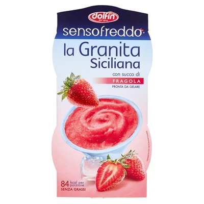 Dolfin Sensofreddo Sorbetto Granita Strawberry Sorbet 2*100ML DOSE0012