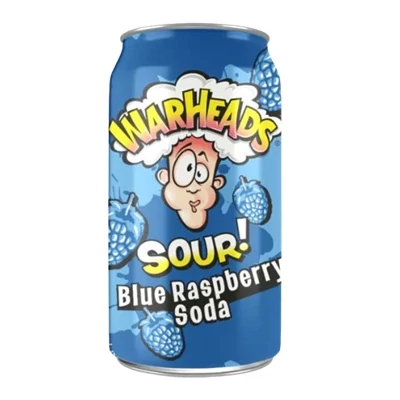 Warheads 0.355L Blue Raspberry Soda