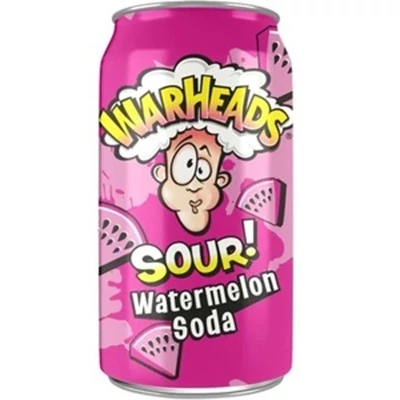 Warheads 0.33L Sour Watermelon Soda