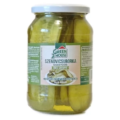 Green House 500ML Szendvicsuborka Édes-Savanyú 