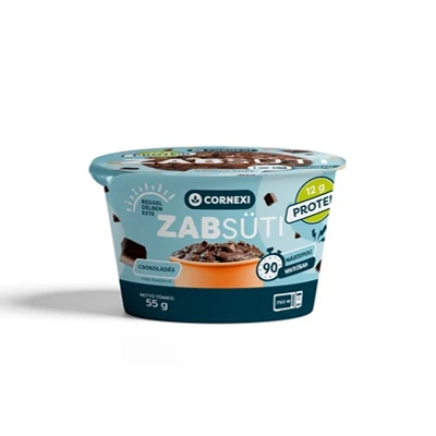 Cornexi 55G Protein Zabsüti Csokoládés Alappor Zabbal, poharas sütemény készítéséhez 
