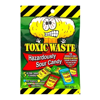 Toxic Waste 57G Hazardously Sour Candy 