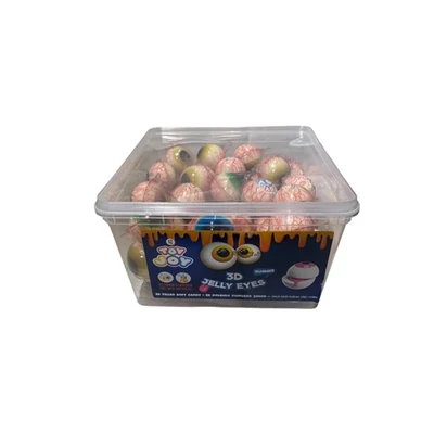 ToyJoy 18G 3D Szem Gyümölcs ízű Töltött Gumicukor Golyó 