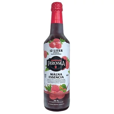 Piroska 0.5L Málna Essencia 55%-os Gyümölcsszörp (DRS)