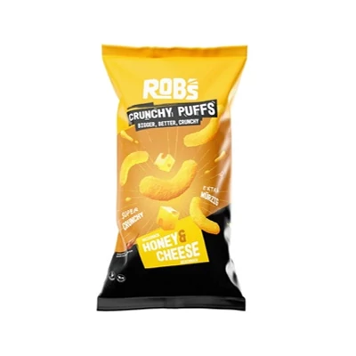 Rob's Crunchy Puffs 130G Mézes-Sajtos ízű kukoricasnack