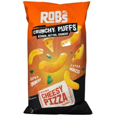 Rob's Crunchy Puffs 130G Pizza ízű kukoricasnack