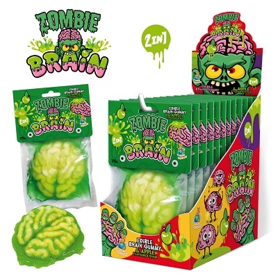 Zombie Brain - Alma ízű gumicukor alma ízű sziruppal 120G (1232)