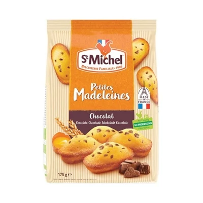 St Michel Madeleine 175G Csokoládé Darabos Piskóta