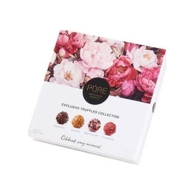 Pure Rózsás 135G Csokoládé Válogatás Trüffelkrémmel Töltve