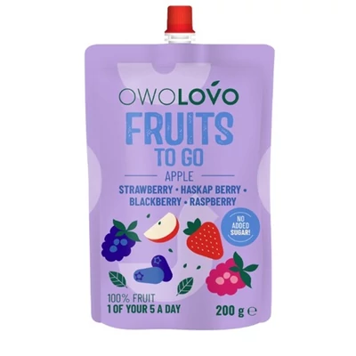 Owolovo 200G 100%-os Gyümölcspüré Szeder-Eper-Málna-Áfonya