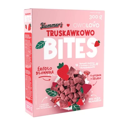 Yummer's + Owolovo 300G Töltött Gabonapárna 9 vitaminnal+Vas Eper ízű