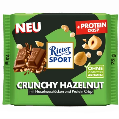 Ritter Sport 75G Protein Crunchy Hazelnut
