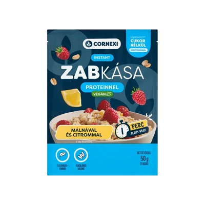 Cornexi 50G Protein Zabkása Málnás-Citromos Vegán, HCN
