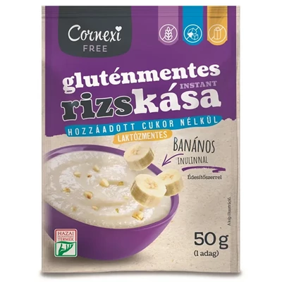 Cornexi 50G Rizskása Banános Gluténmentes